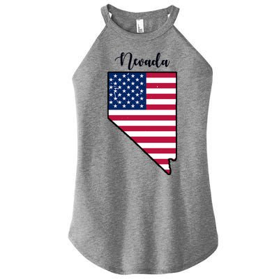 Nevada United States Map Women’s Perfect Tri Rocker Tank