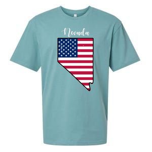 Nevada United States Map Sueded Cloud Jersey T-Shirt