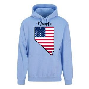 Nevada United States Map Unisex Surf Hoodie