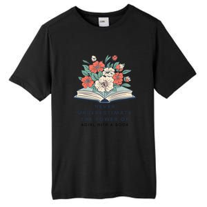 Never Underestimate The Power Of A Girl With A Book Tall Fusion ChromaSoft Performance T-Shirt