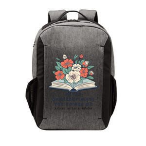 Never Underestimate The Power Of A Girl With A Book Vector Backpack