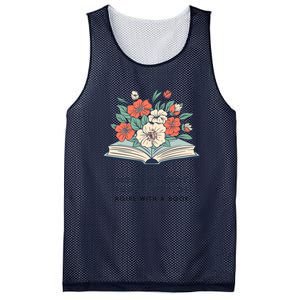 Never Underestimate The Power Of A Girl With A Book Mesh Reversible Basketball Jersey Tank