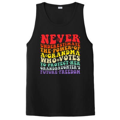 Never Underestimate The Power Of A Grandma Who Votes Groovy PosiCharge Competitor Tank