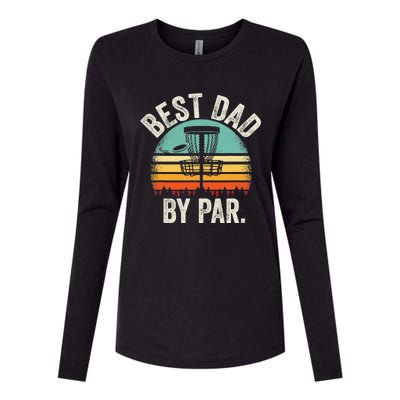 Never Underestimate The Old Guy Funny Disc Golf Dad Frisbee Womens Cotton Relaxed Long Sleeve T-Shirt