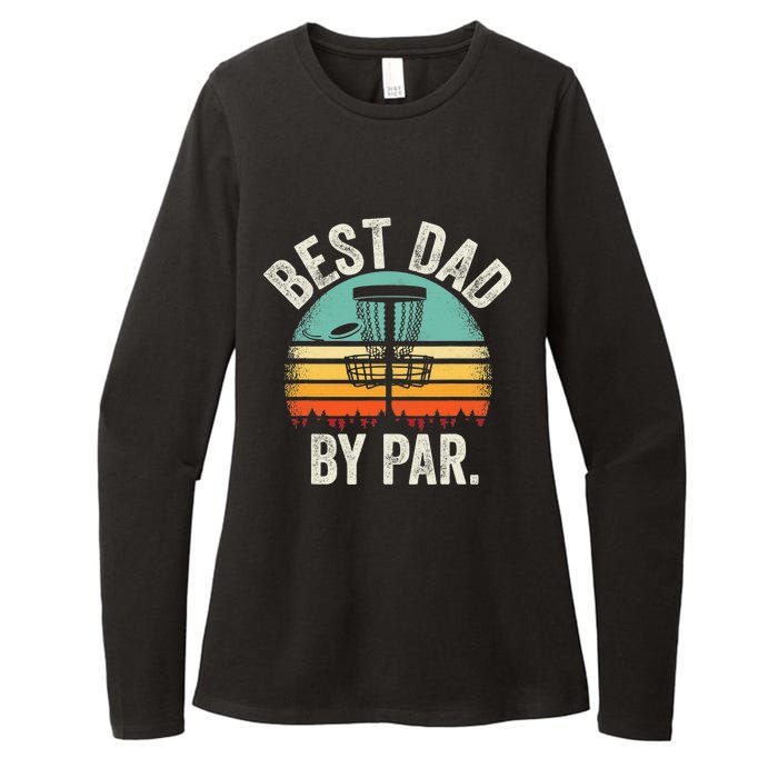 Never Underestimate The Old Guy Funny Disc Golf Dad Frisbee Womens CVC Long Sleeve Shirt