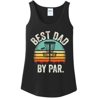 Never Underestimate The Old Guy Funny Disc Golf Dad Frisbee Ladies Essential Tank