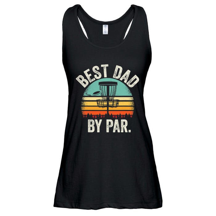 Never Underestimate The Old Guy Funny Disc Golf Dad Frisbee Ladies Essential Flowy Tank