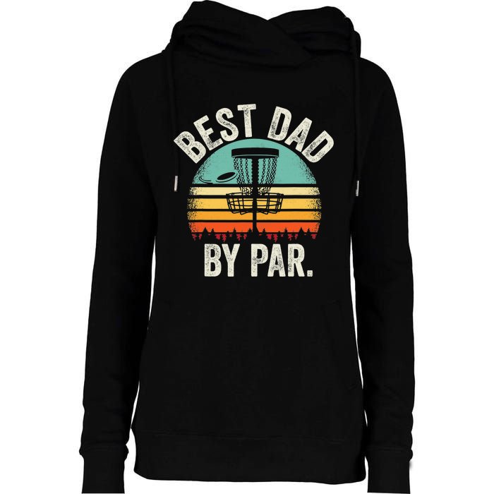 Never Underestimate The Old Guy Funny Disc Golf Dad Frisbee Womens Funnel Neck Pullover Hood