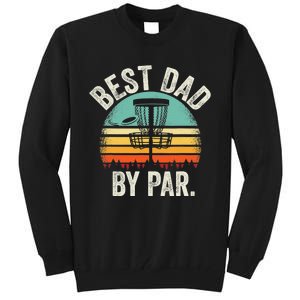 Never Underestimate The Old Guy Funny Disc Golf Dad Frisbee Tall Sweatshirt