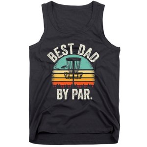 Never Underestimate The Old Guy Funny Disc Golf Dad Frisbee Tank Top