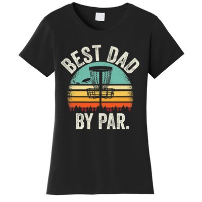 Never Underestimate The Old Guy Funny Disc Golf Dad Frisbee Women's T-Shirt