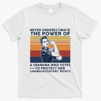 Never Underestimate The Power Of A Grandma Who Votes T-Shirt