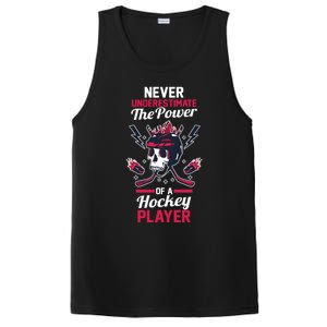 Never Underestimate The Power Of A Hockey Player Gift PosiCharge Competitor Tank