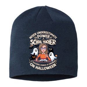 Never Underestimate The Power Of A Teacher Halloween 2024 Sustainable Beanie