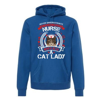 Never Underestimate The Tenacious Power Of A Nurse Gift Premium Hoodie