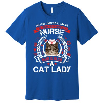 Never Underestimate The Tenacious Power Of A Nurse Gift Premium T-Shirt