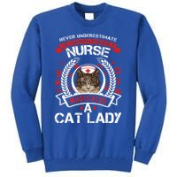 Never Underestimate The Tenacious Power Of A Nurse Gift Tall Sweatshirt