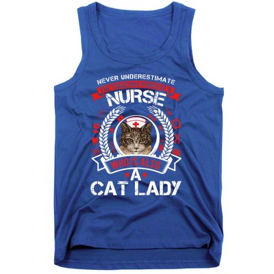 Never Underestimate The Tenacious Power Of A Nurse Gift Tank Top