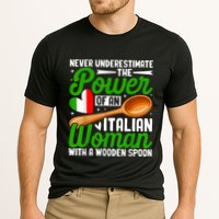 Never Underestimate The Power Of An Italian Woman Cooling Performance Crew T-Shirt