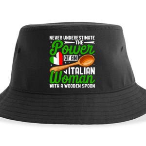 Never Underestimate The Power Of An Italian Woman Sustainable Bucket Hat