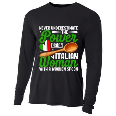 Never Underestimate The Power Of An Italian Woman Cooling Performance Long Sleeve Crew