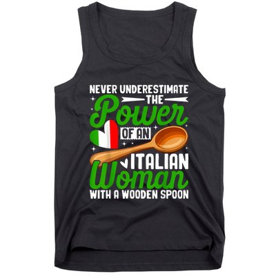 Never Underestimate The Power Of An Italian Woman Tank Top