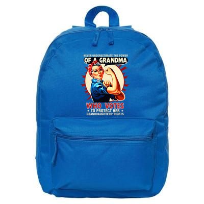 Never Underestimate The Power Of A Grandma Who Votes Graphic 16 in Basic Backpack