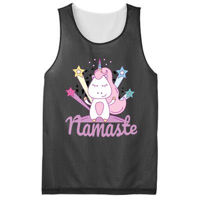 Namaste Unicorn Tee For Kids Girls Yoga Mesh Reversible Basketball Jersey Tank