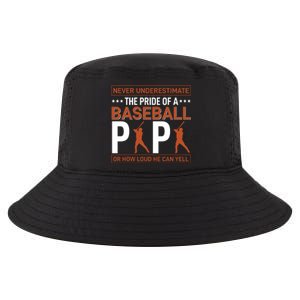 Never Underestimate The Pride Of A Baseball Papa Cool Comfort Performance Bucket Hat