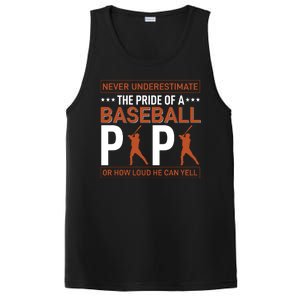 Never Underestimate The Pride Of A Baseball Papa PosiCharge Competitor Tank