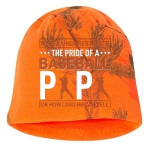 Never Underestimate The Pride Of A Baseball Papa Kati - Camo Knit Beanie