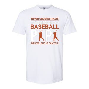 Never Underestimate The Pride Of A Baseball Papa Softstyle CVC T-Shirt