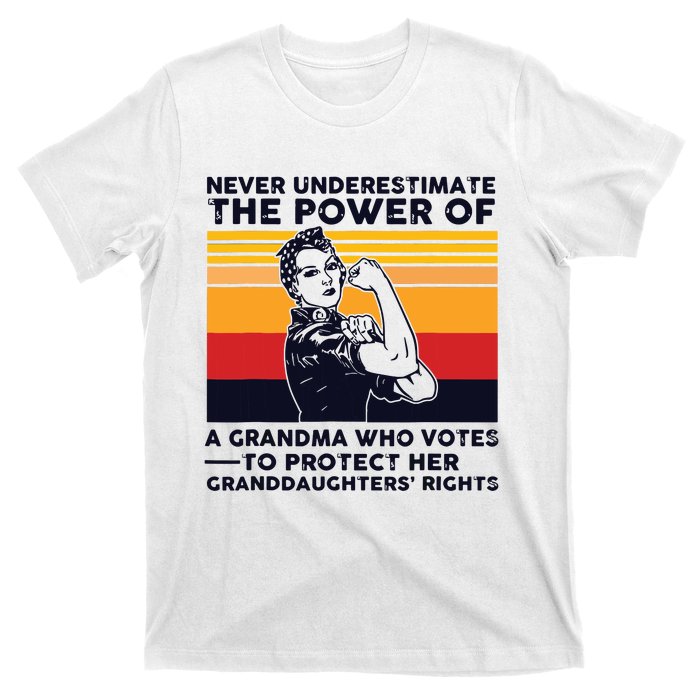 Never Underestimate The Power Of A Grandma Who Votes T-Shirt