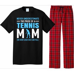 Never Underestimate The Pride Of A Tennis Mom Pajama Set