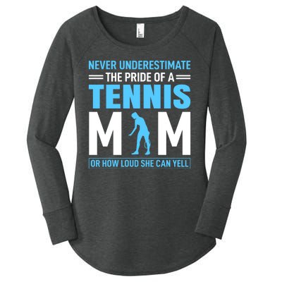 Never Underestimate The Pride Of A Tennis Mom Women's Perfect Tri Tunic Long Sleeve Shirt