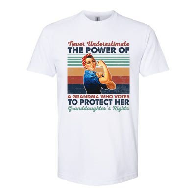 Never Underestimate The Power Of A Grandma Who Votes Softstyle CVC T-Shirt