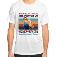 Never Underestimate The Power Of A Grandma Who Votes Adult ChromaSoft Performance T-Shirt