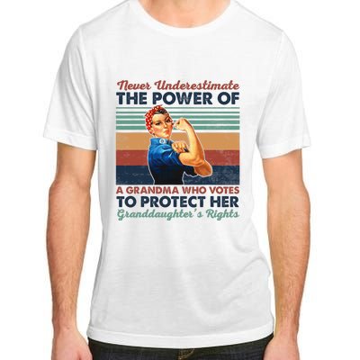 Never Underestimate The Power Of A Grandma Who Votes Adult ChromaSoft Performance T-Shirt