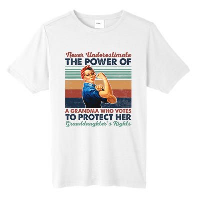 Never Underestimate The Power Of A Grandma Who Votes Tall Fusion ChromaSoft Performance T-Shirt