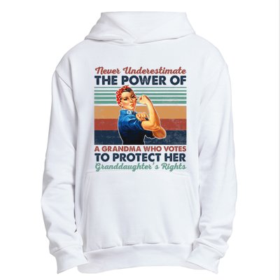 Never Underestimate The Power Of A Grandma Who Votes Urban Pullover Hoodie