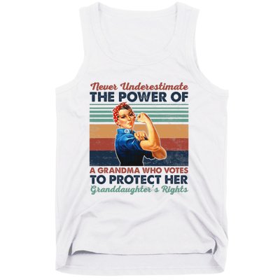 Never Underestimate The Power Of A Grandma Who Votes Tank Top