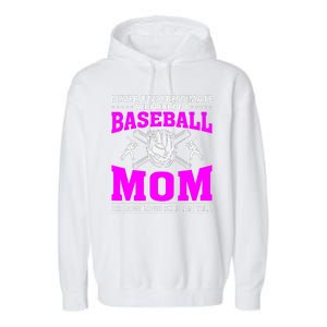 Never Underestimate The Pride Of A Baseball Mom Garment-Dyed Fleece Hoodie