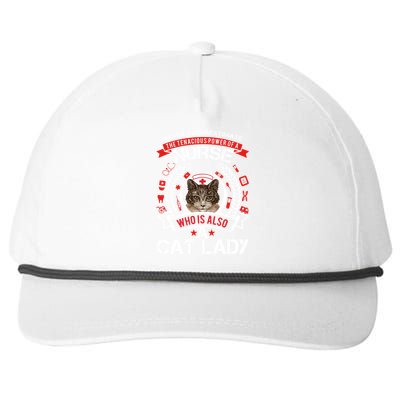 Never Underestimate The Tenacious Power Of A Nurse Great Gift Snapback Five-Panel Rope Hat