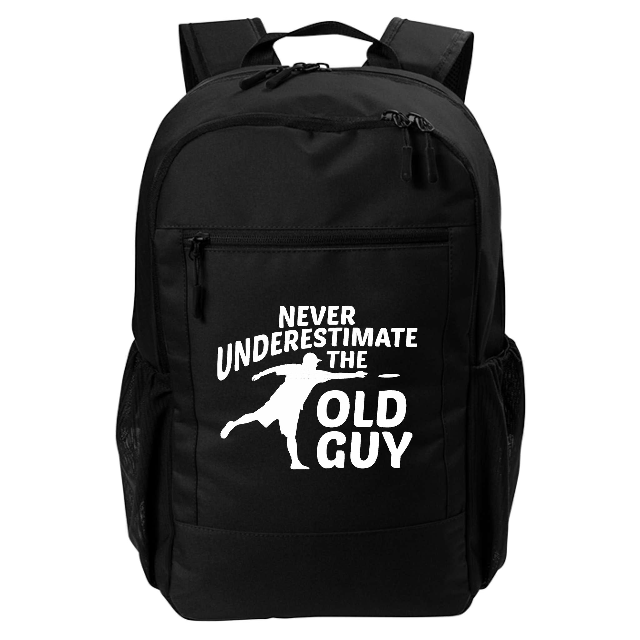 Never Underestimate The Old Guy Retron Vintage Disc Golf Backpack