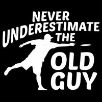 Never Underestimate The Old Guy Retron Vintage Disc Golf Backpack