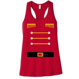 Nutcracker Uniform Toys Soldier Christmas Women's Racerback Tank