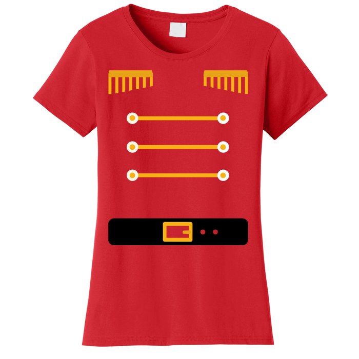 Nutcracker Uniform Toys Soldier Christmas Women's T-Shirt