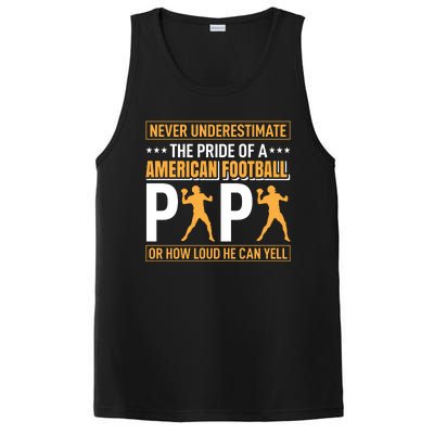 Never Underestimate The Pride Of A American Football Papa PosiCharge Competitor Tank