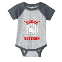 Never Underestimate The Love Of A Nurse Veteran Infant Baby Jersey Bodysuit