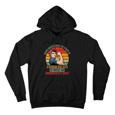 Never Underestimate The Power Of A Grandma Who Votes Hoodie